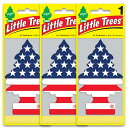 【メール便送料無料】2.America (アメリカ)Vanilla Pride スターズ&ストライプスLittle Trees 3個set / エアフレ 芳香剤...