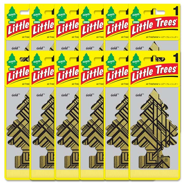 【メール便送料無料】11.Gold (ゴールド)Little Trees 12個set / エアフレ