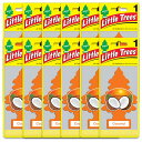 【メール便送料無料】6.Coconut (ココナッツ)Little Trees 12個set / エアフレ 芳香剤 エアフレッシュナー 吊り下げ リトルツリー ...