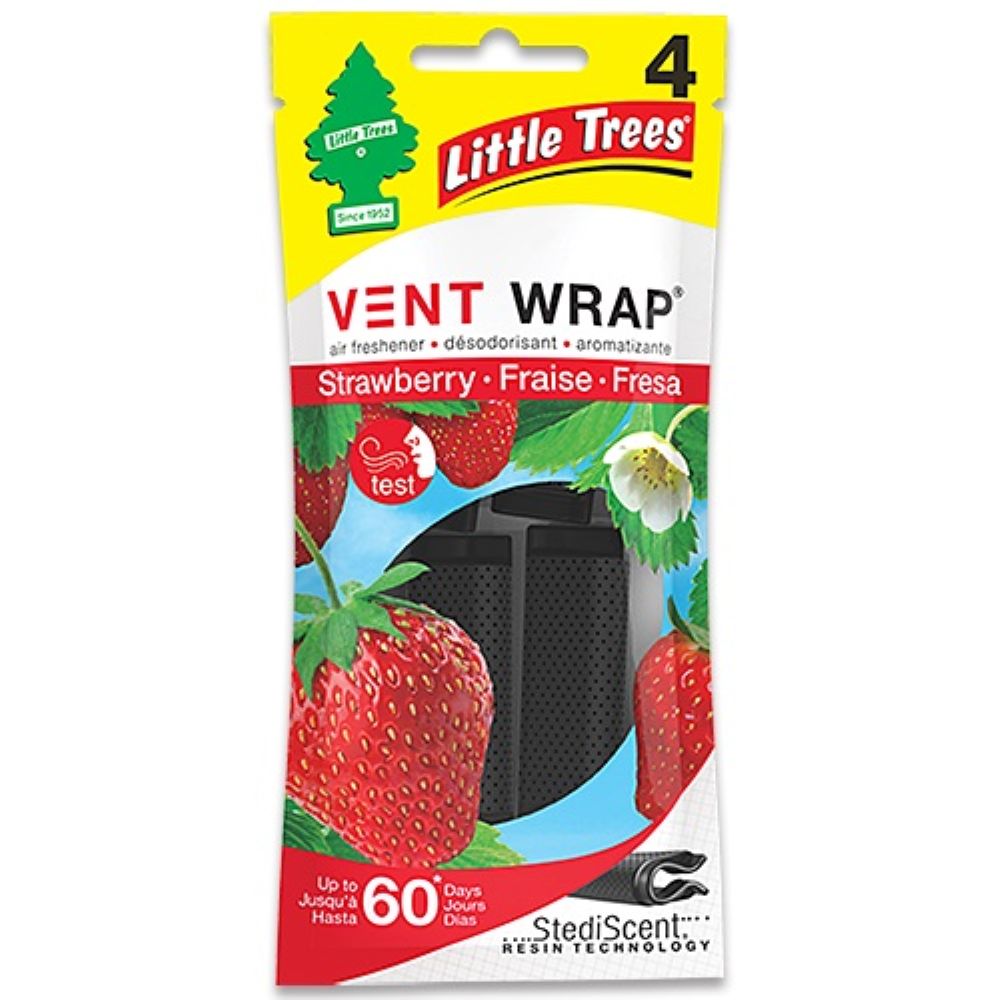 【メール便送料無料】 Strawberry (ストロベリー) Little Trees Vent Wrap / リトルツリー ヴェントラップ ブラックアイス 車...