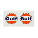 GULF ガルフ ステッカー 35mm (2枚組) / アメリカン雑貨 モータースポーツ NASCAR アメ雑 オイル アメリカ
