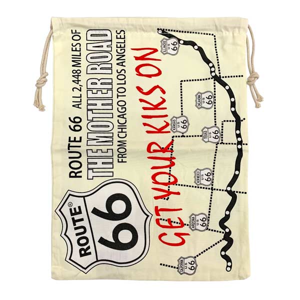 巾着袋 【 ROUTE66】/ 道具袋 ルート66 アメリカン雑貨