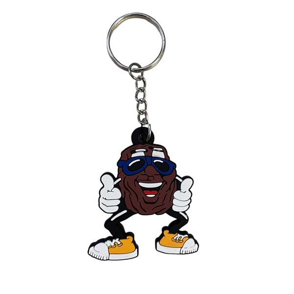 【メール便可】ラバーキーホルダー [カリフォルニアレーズン] California Raisins / キーリング アメリカン雑貨