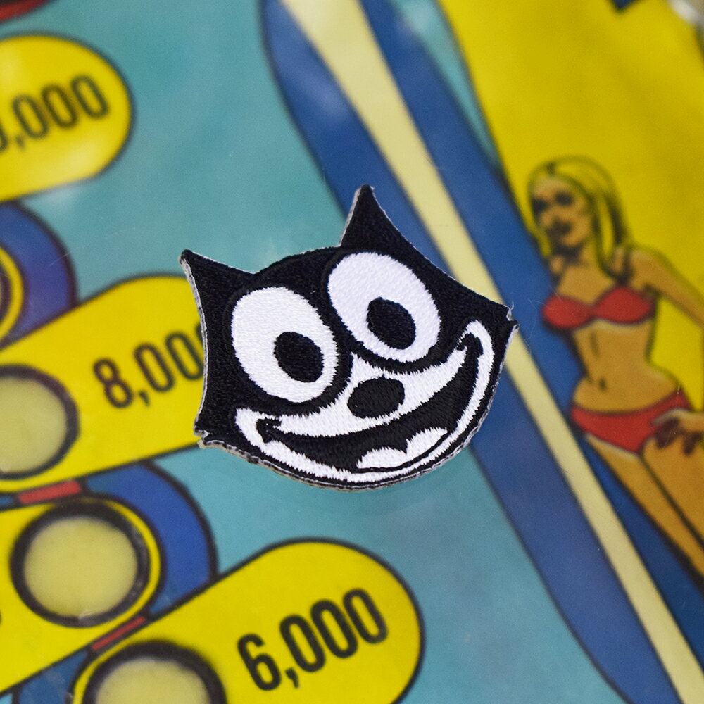 【メール便可】ミニワッペン[MW187] FELIX FACE (4.6x4.2cm) / フィリックス 手芸 パッチワーク アメ雑 アメリカン雑貨