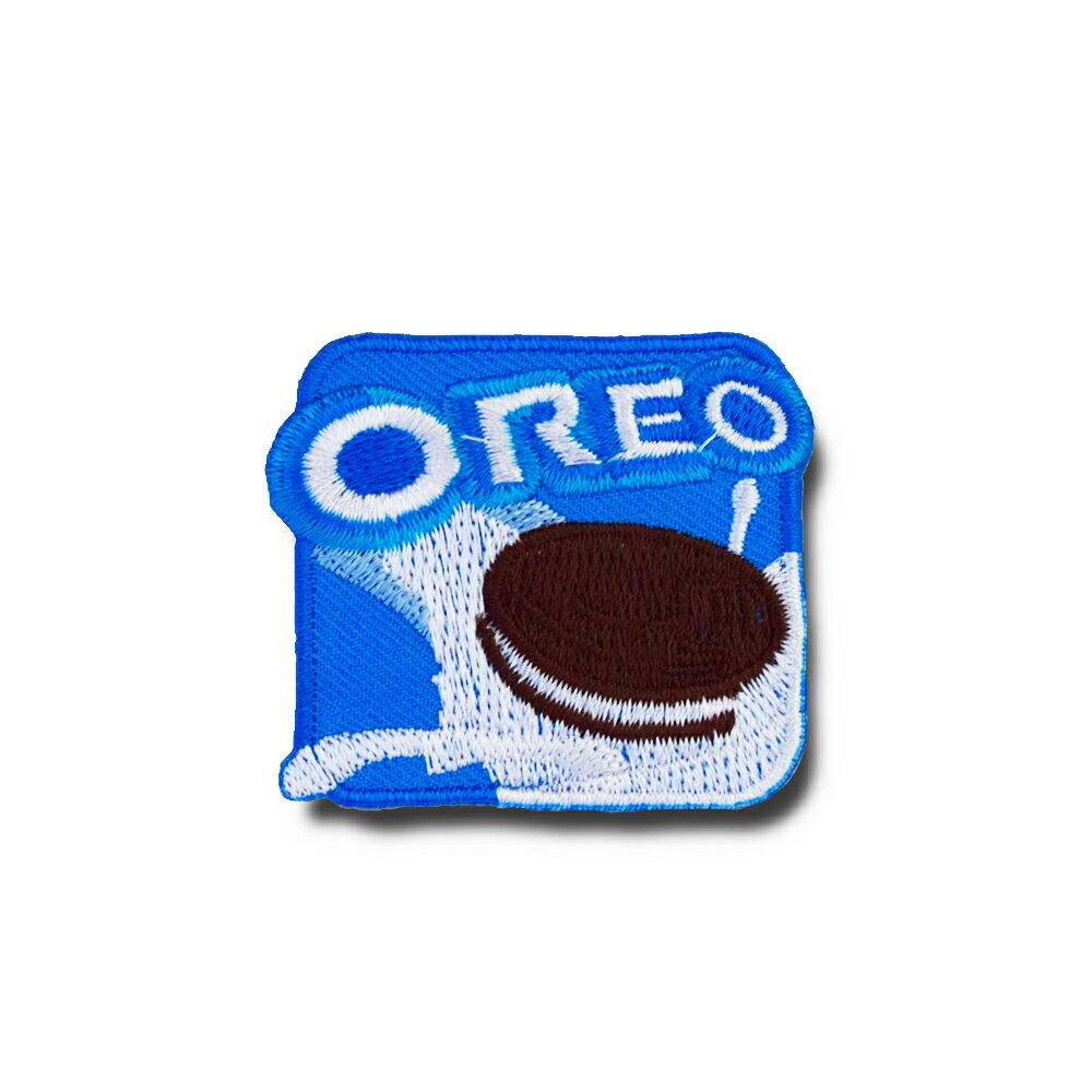 【メール便可】ミニワッペン OREO オレオ (4.5x4cm) [MW081] 手芸 パッチワーク アメ雑 アメリカン雑貨