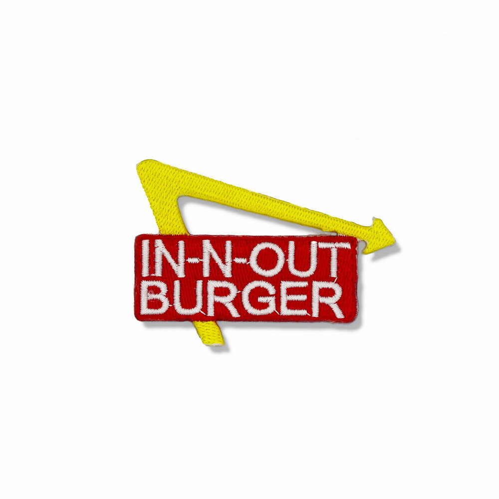 Rakuten - 【メール便可】ワッペン IN-N-OUT BURGER インナウト (8.5x8cm) / 手芸 パッチ カスタム モーター 車 バイク アメリカン雑貨
