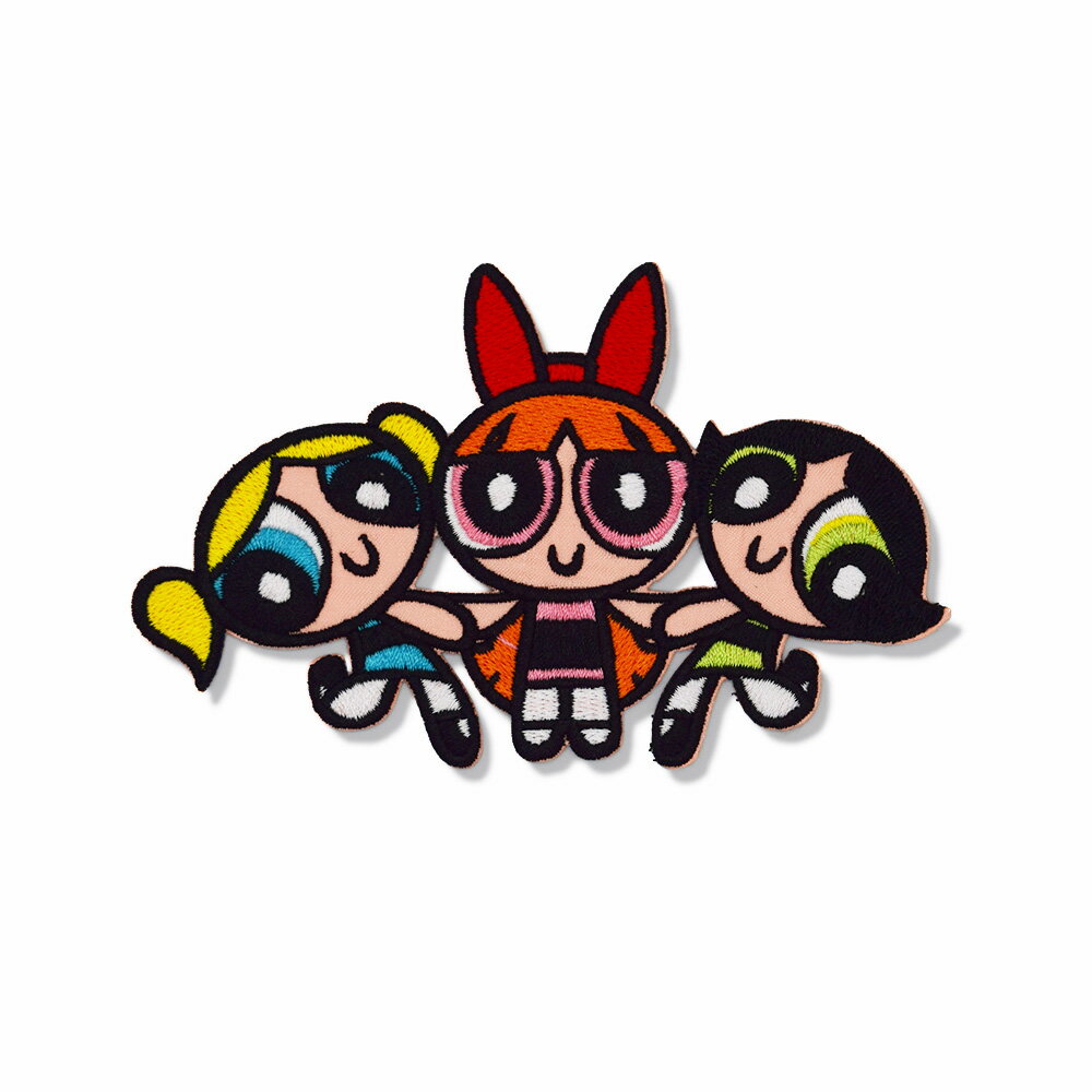 Rakuten - パワーパフガールズ 刺繍ワッペン (12.8x8cm) / The Powerpuff Girls PPG ワッペン アイロン接着 手芸 パッチ カスタム 車 バイク アメリカン雑貨