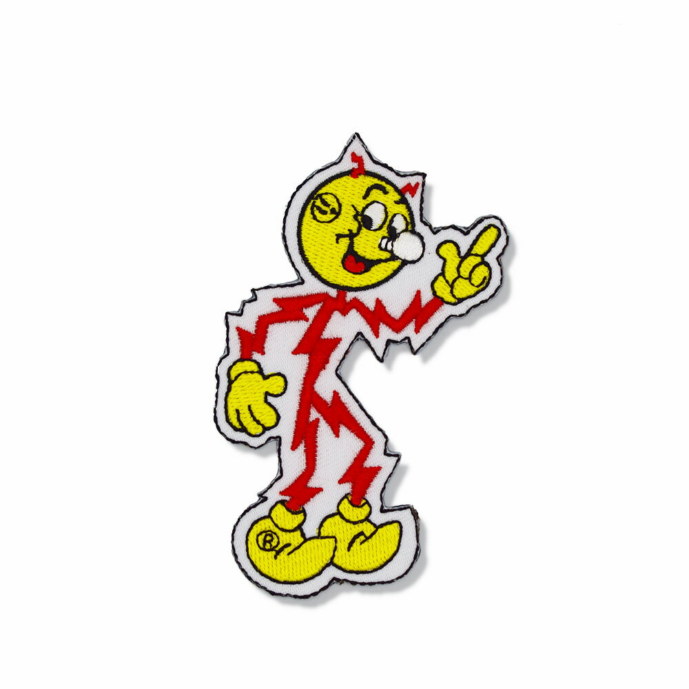 【メール便可】ワッペン レディキロワット (6.5x10.5cm) / 手芸 パッチ カスタム Reddy Kilowatt アメ..