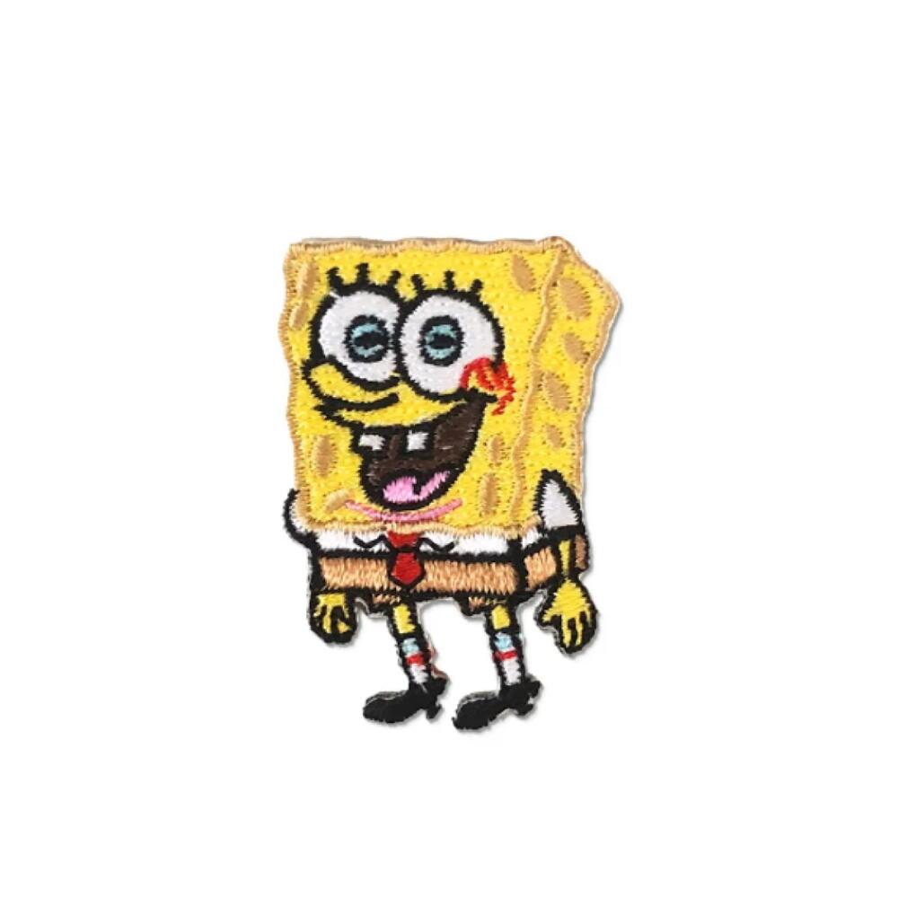 【メール便可】ミニワッペン スポンジボブ SpongeBob (3.2×4.5cm) [MW169] / 手芸 パッチワーク アメ雑 アメリカン雑貨のサムネイル