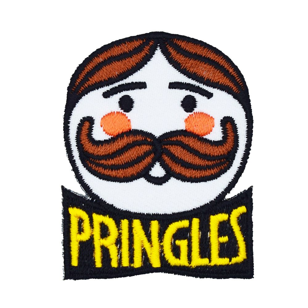 Rakuten - 【メール便可】ミニワッペン Pringles プリングルス (4.4x5.6cm) [MW080] 手芸 パッチワーク アメ雑 アメリカン雑貨