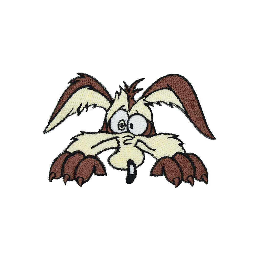 Rakuten - 【メール便可】ワッペン WILE E. Coyote ワイリーコヨーテ (8×5.2cm) FACE / 手芸 パッチ カスタム モーター 車 バイク アメリカン雑貨