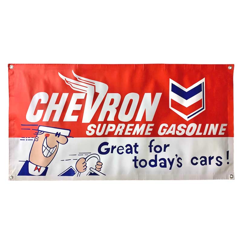 ガレージバナー  CHEVRON タペストリー アメリカン雑貨