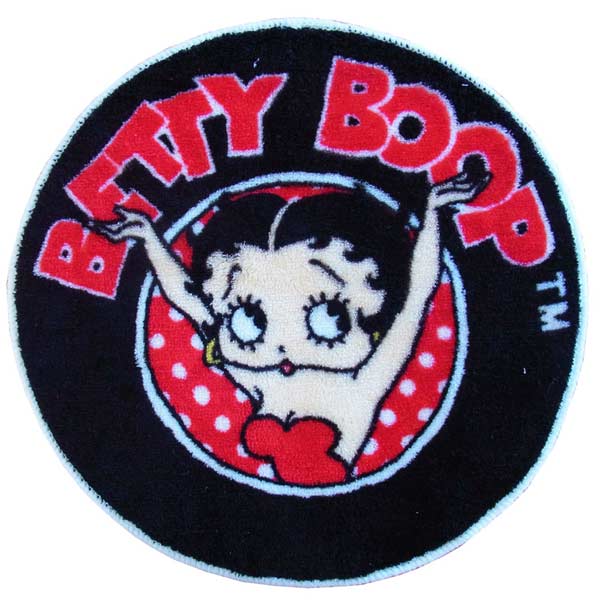 アメリカンフロアマット [BT-ROUND] ベティ ラウンド Betty Boop アメリカン雑貨