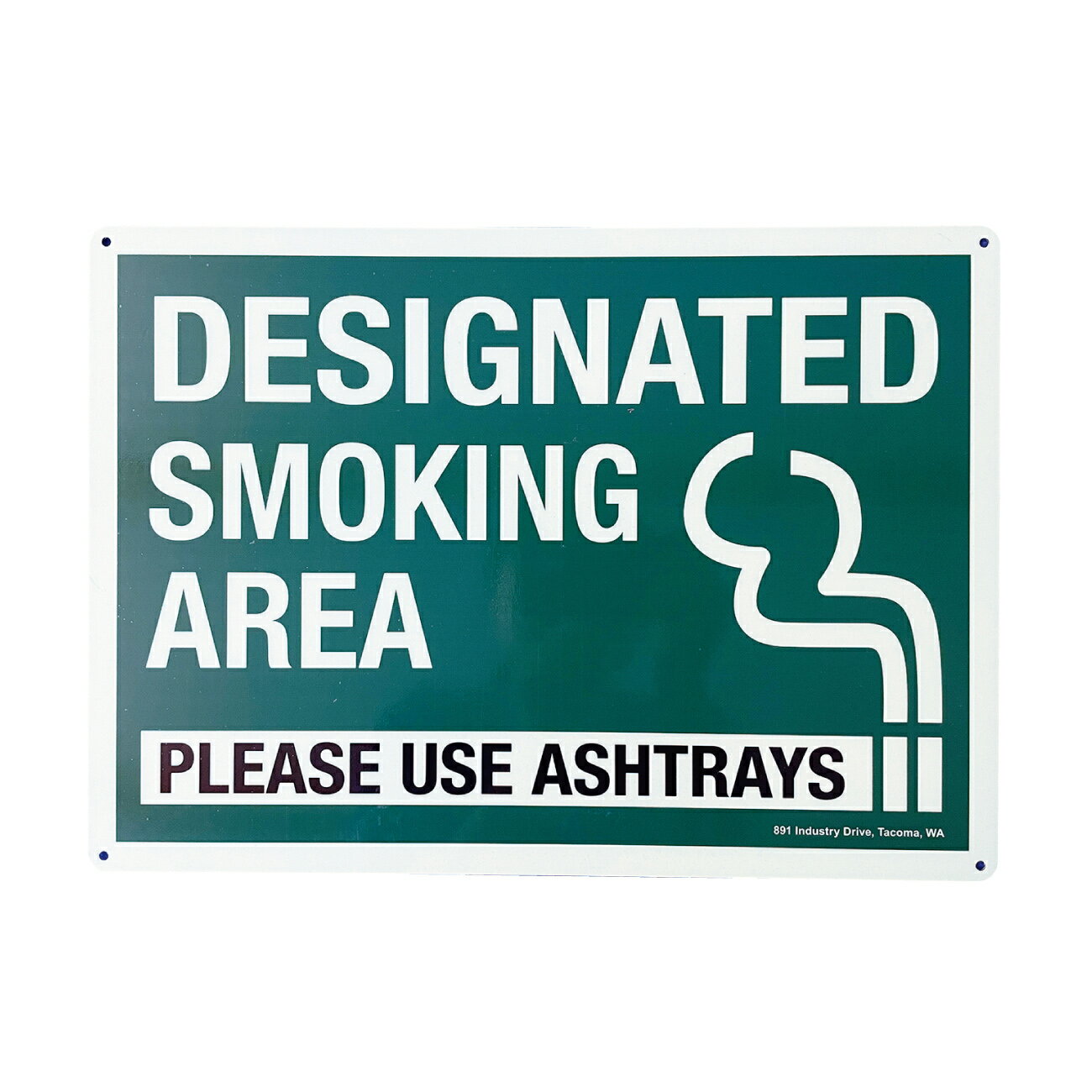ƥ [SMOKING AREA-GREEN / ʱ] ץ졼  ߸ SECURITY SIGN ꥫ...
