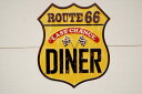 ブリキサイン 送料無料 ルート66 大きい レトロ ROUTE 66 ブリキ看板 DINER TINサイン 壁掛け 壁飾り ガレージ看板 アメリカン 男前 カン...