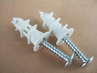 シェルフ 家具取り付け アンカー 下地 耐火石膏ボード 壁用 シェルフ 取り付け アンカー & ビス 2個セット カントリー雑貨 ワンポイント DIY雑貨 下地・固定・棚・吊り 便利のサムネイル