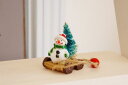 スノーマン 雑貨 ミニチュア ツリーを積んだ 北欧 ミニスレッド ソリ ゴーカート クリスマス飾り クリスマス置物 カントリー雑貨 ガーデニング雑貨 スノーマン...