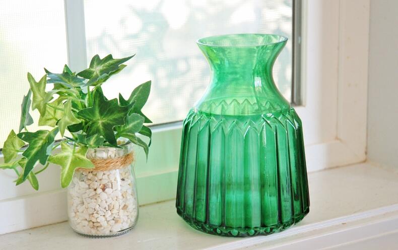 一輪挿し 花瓶 ガラス きれいな 色 グリーン 緑 オブジェ ベルデ ボトル ベース 瓶 ビン フラワー ベース フレンチ ナチュラル カントリー インテリア ガーデニング 雑貨 北欧 シンプル 置物 …