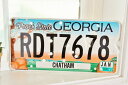 アンティーク雑貨 ナンバープレート 送料無料 ブリキ ナンバープレート Georgia rdt7678 弾痕 アメリカン カントリー インテリア レトロ 雑貨 ...