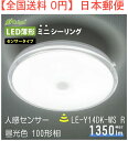 薄形LEDミニシーリングライト（ボール球100形相当/1350 lm/13.7W/明暗・人感センサー/昼光色）型番LE-Y14DK-WS R 品番 06-3960 JAN 4971275639607