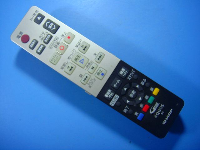 GB059PA シャープ SHARP BDレコーダー リモコン 送料無料 スピード発送 即決 動作確認済 不良品返金保..