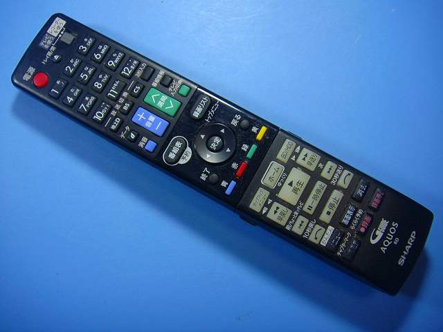 GB112PA シャープ SHARP BDレコーダー リモコン 送料無料 スピード発送 即決 動作確認済 不良品返金保..
