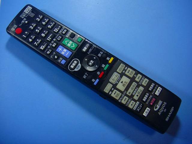 GB160PA シャープ SHARP BDレコーダー リモコン 送料無料 スピード発送 即決 動作確認済 不良品返金保..