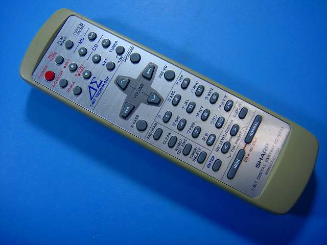 SD-NX10 シャープ SHARP オーディオ リモコン 送料無料 スピード発送 即決 動作確認済 不良品返金保証 ..