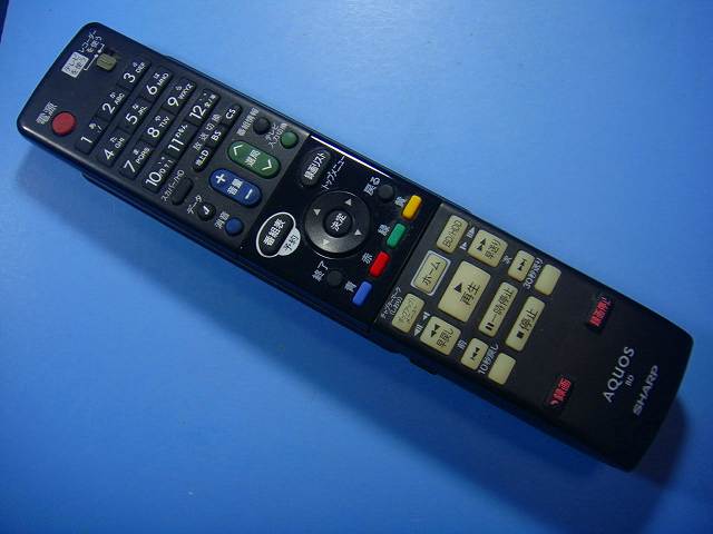 GA979PA シャープ SHARP BDレコーダー リモコン 送料無料 スピード発送 即決 動作確認済 不良品返金保..