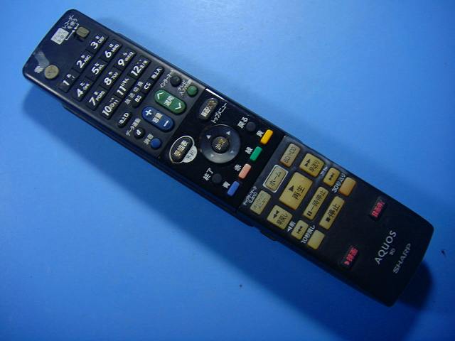 GA869PAシャープ SHARP BDレコーダー リモコン 送料無料 スピード発送 即決 動作確認済 不良品返金保証..