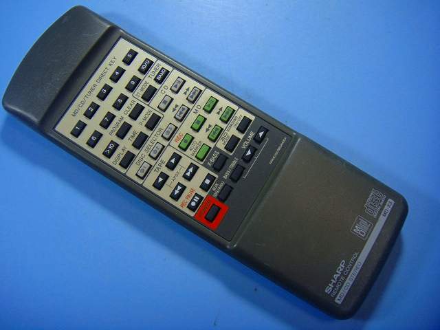 MD-X3 シャープ SHARP オーディオ リモコン 送料無料 スピード発送 即決 動作確認済 不良品返金保証 純正 D6895