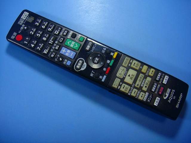 GB160PA シャープ SHARP BDレコーダー リモコン 送料無料 スピード発送 即決 動作確認済 不良品返金保証 純正 D7567