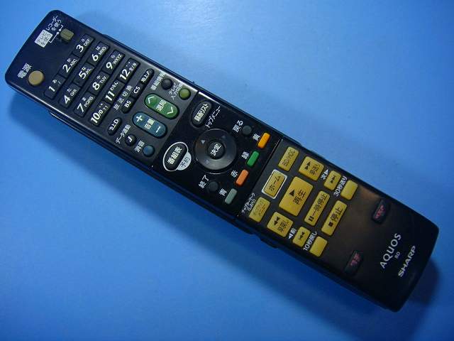 GA813PA シャープ SHARP BDレコーダー リモコン 送料無料 スピード発送 即決 動作確認済 不良品返金保証 純正 D7571