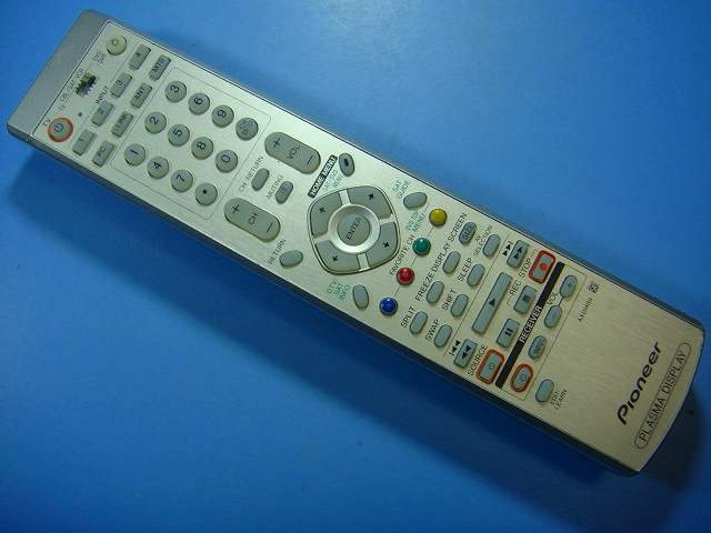 For Visual Equipments - AXD1489 パイオニア テレビ リモコン 送料無料 スピード発送 即決 動作確認済 不良品返金保証 純正 D7603