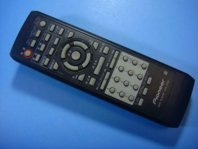 VXX-2704 パイオニア Pioneer DVDプレーヤーリモコン 送料無料 スピード発送 即決 動作確認済 不良品返金保証 純正 D8173