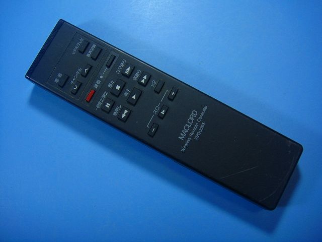 VEQ0595 MACLORD マックロード National ナショナル ビデオ リモコン 送料無料 スピード発送 即決 不良品返金保証 純正 D8391