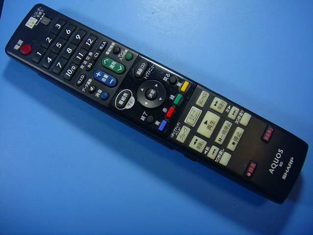 GA778PA シャープ SHARP BDレコーダー リモコン 送料無料 スピード発送 即決 動作確認済 不良品返金保証 純正 D8537...