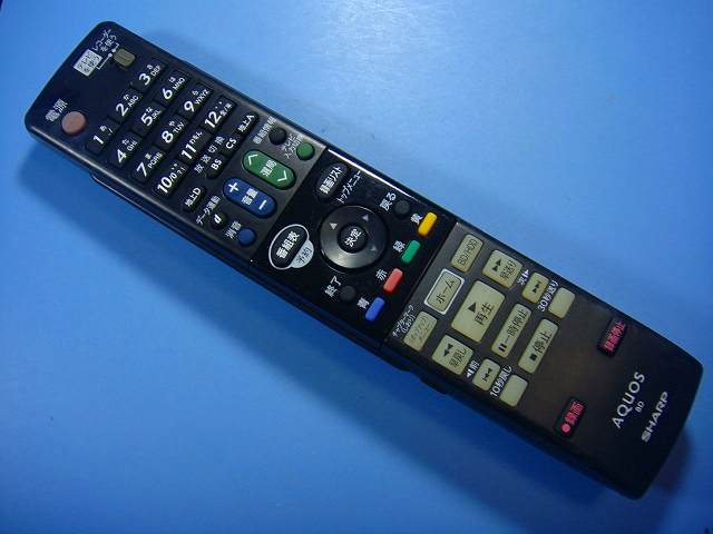 GA813PA シャープ SHARP BDレコーダー リモコン 送料無料 スピード発送 即決 動作確認済 不良品返金保証 純正 D8541...