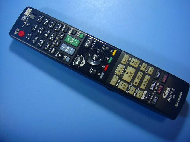 GB112PA シャープ SHARP BDレコーダー リモコン 送料無料 スピード発送 即決 動作確認済 不良品返金保証 純正 E4123