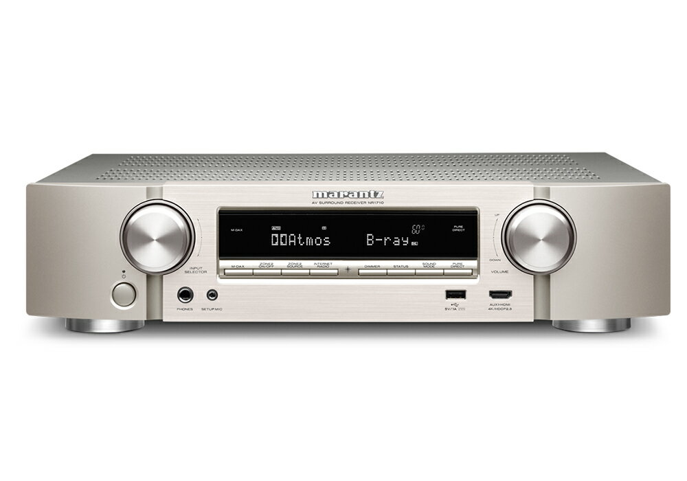 marantz - NR1710/FN/シルバー・ゴールド（7.1ch・スリムデザイン・AVサラウン ...