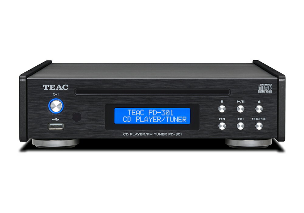 楽天オーディオ逸品館TEAC - PD-301-X/B/ブラック（ワイドFMチューナー搭載CDプレーヤー）【在庫有り即納】