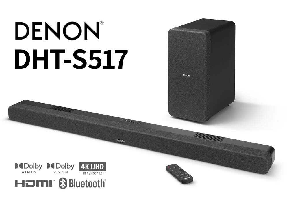 DENON - DHT-S517（DHTS517K）ワイヤレスサ