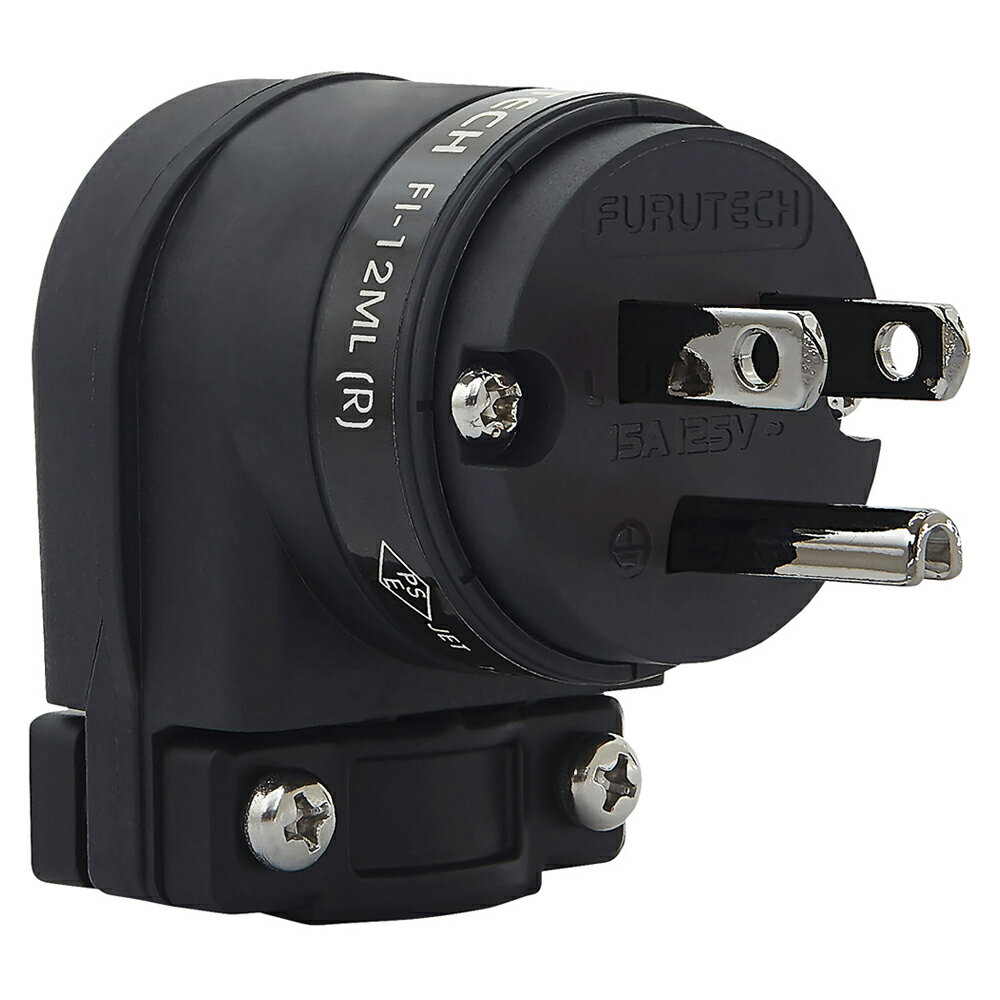 FURUTECH - FI-12ML（R）（15A/10A用L型3P電源プラグ・ロジウムメッキ）【在庫有り即納】