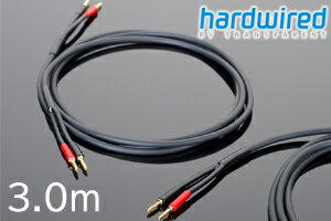 【即納可能！送料無料】TRANSPARENT hardwired HWSC10(3.0m) トランスペアレント ハードワイヤード 両端バナナ端子 スピーカーケーブル