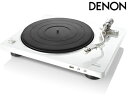 【送料無料】DENONDP-450USB　ホワイト　whiteデノン アナログ・レコードプレーヤーUSBメモリーへのダイレクト録音対応本格マニュアルレコードプレーヤー