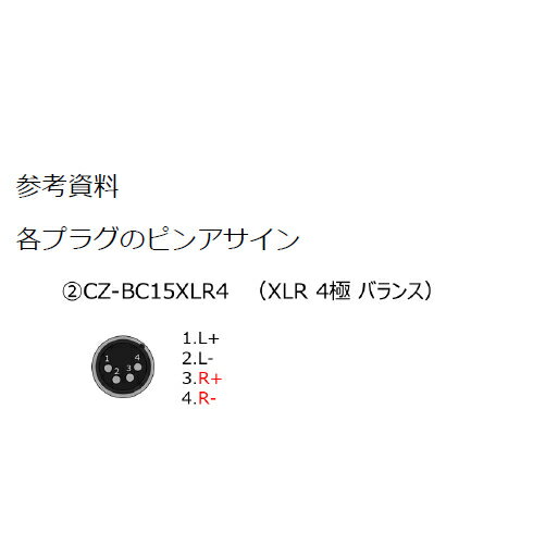 CROSSZONE��CZ-BC15XLR4��XLR4�ԥ�x1�ˡ���CZ1�ѥХ����³�����֥�ˡ�CZBC15LXLR4����234��
