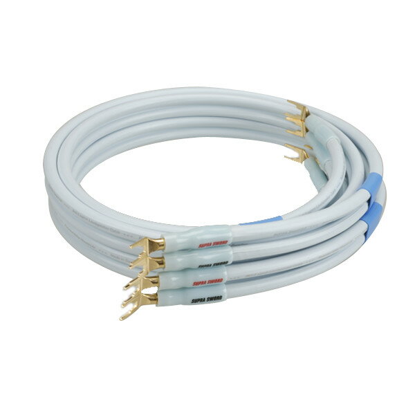 SUPRA　SWORD M6 Y/Y（2.0mx2本)　Yラグ-Yラグ　スピーカーケーブル（両端端末付）　SAEC