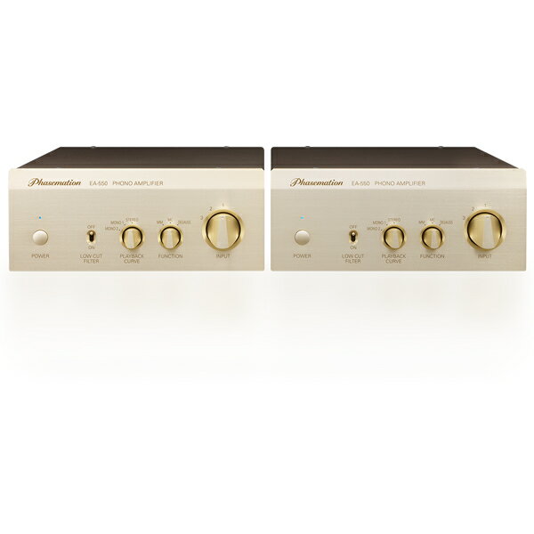 【納期情報：約2週間前後】Phasemation EA-550 バランス入力対応/昇圧トランス内蔵/フォノアンプ(MM/MC) EA550 フェーズメーション