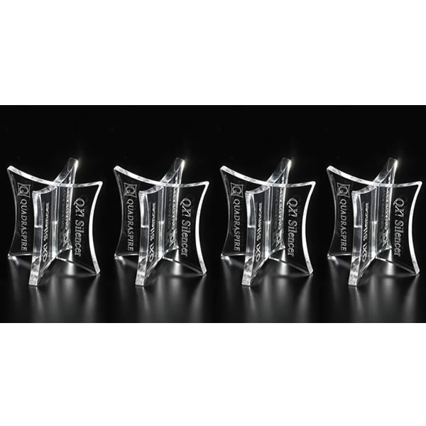 【メーカー在庫限り！】【代引き不可】QUADRASPIRE　QX50(アクリル製・4個1組)　インシュレーター