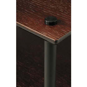 【代引き不可】QUADRASPIRE　Q4B/DO（ブラックポールタイプ・棚板ダークオーク）　AVラック　クアドラスパイア　Q4BBK